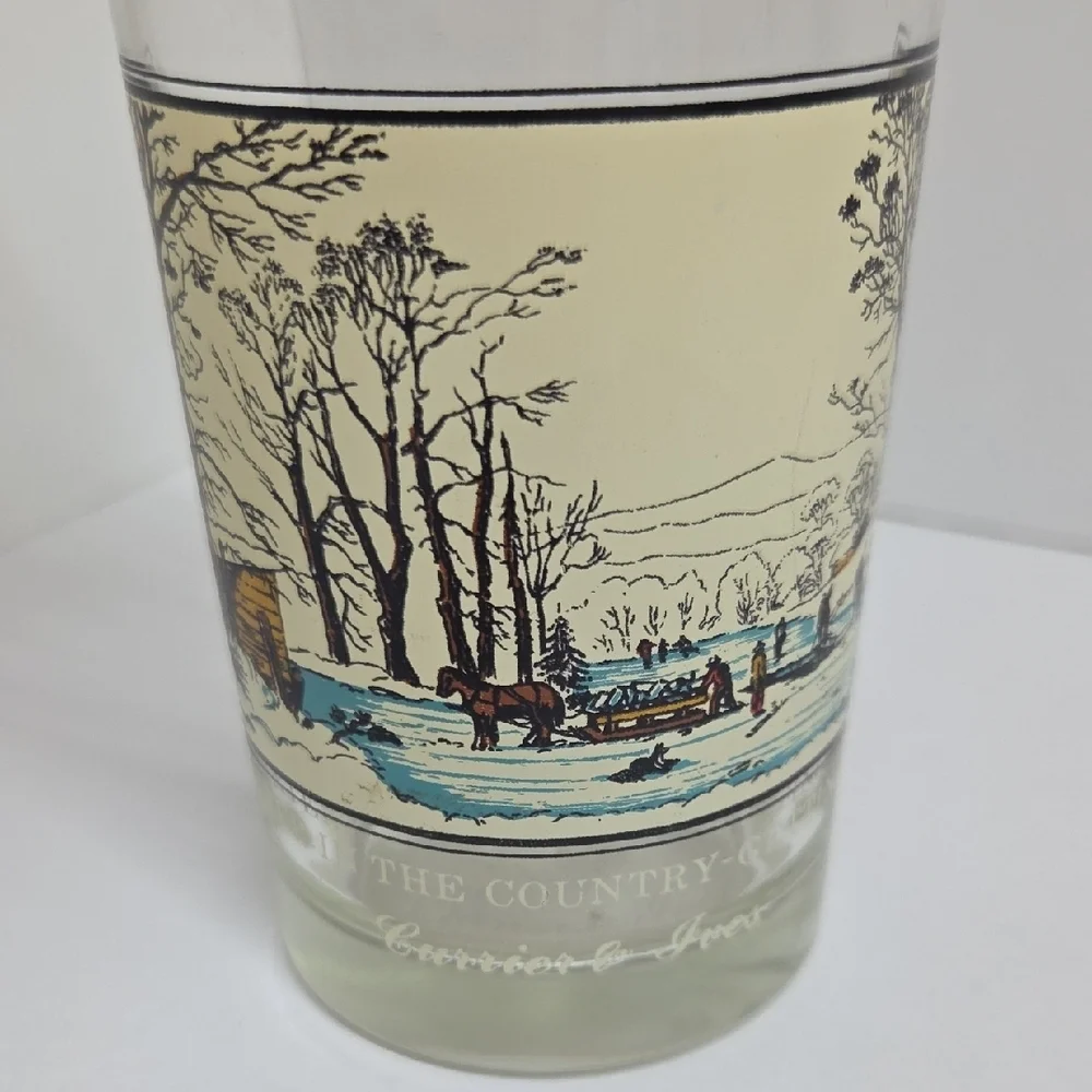 Vintage 1981 Arbys Scenic Glass Tumbler Set